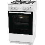 Плита газовая Gorenje GG5A11WF белый, конфорок 4 газовых, духовка 70 л, 50 см x 85 см x 59.4 см