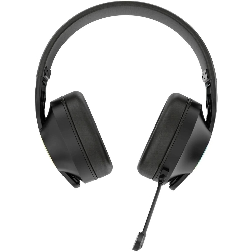 Гарнитура Acer OHR400 чёрный, беспроводная + проводная, USB/mini jack 3.5 мм, до 45 ч, подсветка