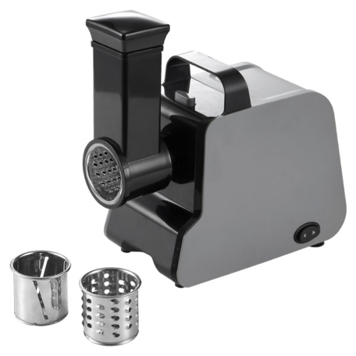 Мясорубка электрическая Centek CT-1627 серый, 2000 Вт, 2.0 кг/мин, реверс, защита от перегрузки, насадки - 7