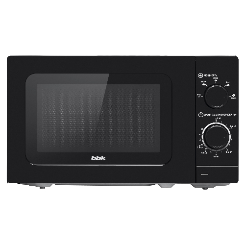 Микроволновая печь BBK 20MWS-717M/B черный, 20 л, 700 Вт, переключатели - поворотный механизм
