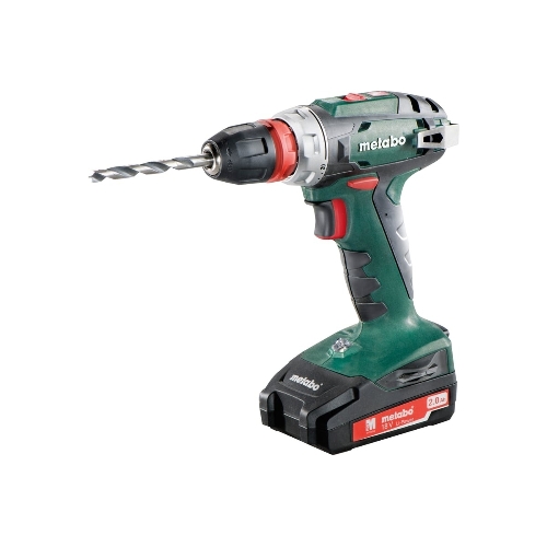 Дрель-шуруповерт Metabo BS 18 Quick 602217500, Аккумуляторный, 18В, 2 АКБ, Кейс