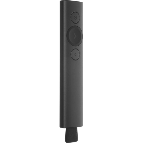 Презентер Logitech Spotlight Slate (серый, Bluetooth/2.4 GHz, перезаряжаемая литий-полимерная батарея 85мА·ч, 3D-акселерометр, гироскоп, кабель для зарядки, чехол) (арт. 910-004867, M/N: R-R0011/C-U0016)