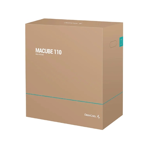 Компьютерный корпус Deepcool MACUBE 110 BK без БП, боковое окно (закаленное стекло), черный, mATX
