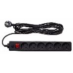 Сетевой фильтр Buro 600SH-16-5-B 5 м, 6 розеток, черный, коробка