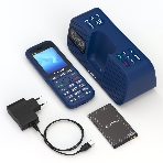 Мобильный телефон Maxvi RT-03 + док-станция, синий