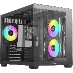 Корпус Ocypus Gamma C54 BK ARGB, Mini-Tower, чёрный, 3 x 120 мм