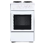 Плита электрическая Flama AE 1403 W белый, конфорок 4 шт, духовка 50 л, 50 см x 85 см x 60 см