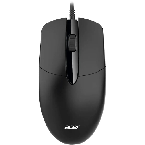 Мышь проводная Acer OMW300 черный, 1200 dpi, USB, кнопки - 3