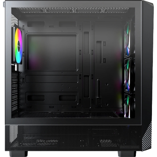 Компьютерный корпус Montech X5 черный без БП ATX 4x120мм 1xUSB2.0 1xUSB3.0 audio bott PSU
