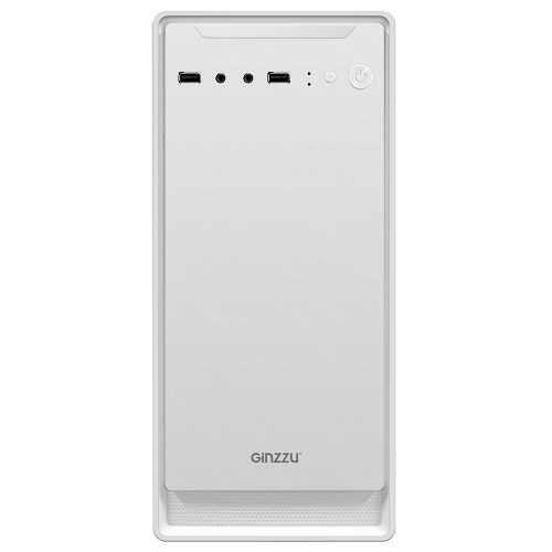 Компьютерный корпус MiniTower Ginzzu B185 White mATX,2xUSB 2.0, белый,w/o PSU, w/o fan (Ginzzu B185)