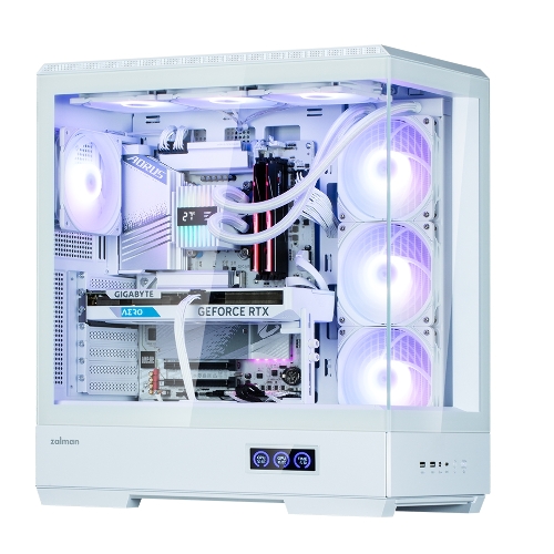 Компьютерный корпус ZALMAN P50 DS, ATX, WHITE, WINDOW, 2x3.5