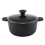 Кастрюля Maunfeld Osvald MF22SVLD03CR универсальная из литого алюминия со стеклянной крышкой, 3 л