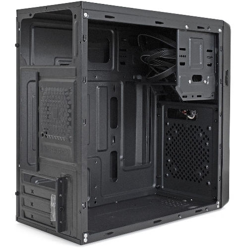 Компьютерный корпус Minitower ExeGate BA-309U2-UNS450 (mATX, БП UNS450 с вент. 12см, 1хUSB+2хUSB 3.0, HD аудио, черный)