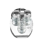 Набор для специй LARA LR08-02 4 предм: солонка, перечница х40 мл, подставка для зубочисток, салфетница