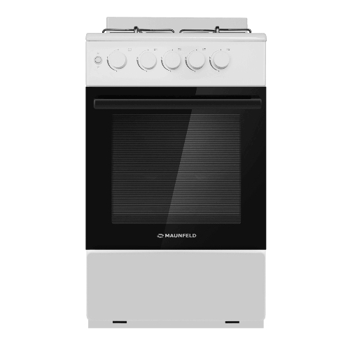 Плита газовая Maunfeld MGC50GEW08 белый, конфорок 4 шт, духовка 59 л, 50 см x 88 см x 65 см