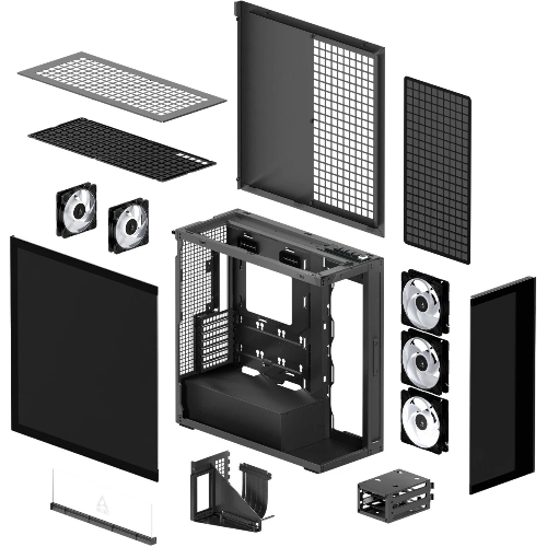 Компьютерный корпус Arctic Cooling ARCTIC Xtender VG (Mirror Black) арт. ACPCC00019A