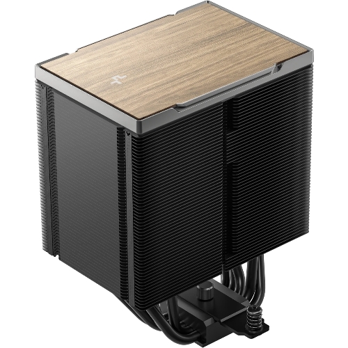Кулер для процессора DEEPCOOL AK500 G2 LGA1851/1700/1200/115X/AM5/AM4 (9шт/кор, TDP 240W, PWM, Fan 120мм, 5 тепл. трубок, Copper Base, Wood-grain top cover, черный) RET (R-AK500G2-BKNNMN-GJD)