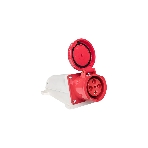 Розетка стационарная наружная EKF 134 ps-134-63-380 63А 380 В 3P+РЕ IP67