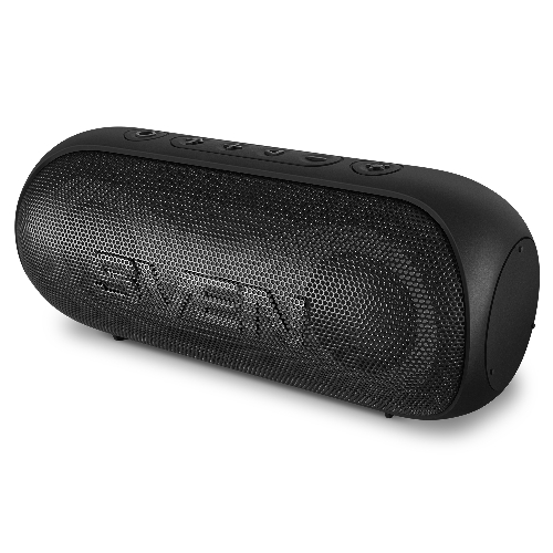Портативная акустика SVEN PS-165, черный (16 Вт, Waterproof (IPx6), TWS, Bluetooth, microSD, 3000мА*ч)