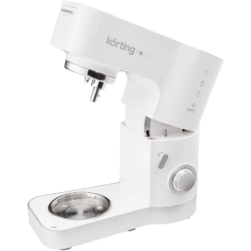 Кухонная машина Korting KKM 0105 Polar мощность 1200 Вт, 7 насадок (планетарный миксер с 3-мя насадками, мясорубка, насадка для колбас, насадка для кеббе, насадка-блендер), объем чаши 5.5 л, 8 скоростей, импульсный режим, механическое управление, белый