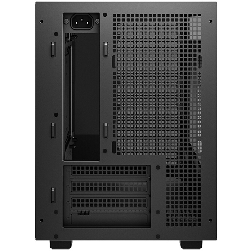 Корпус DeepCool CH260 Wood, Micro-Tower, чёрный