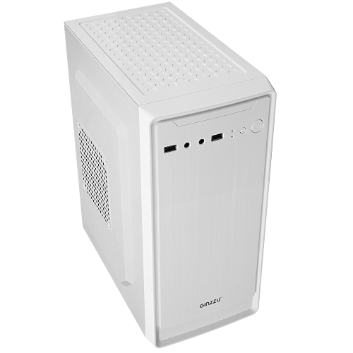Компьютерный корпус MiniTower Ginzzu B185 White mATX,2xUSB 2.0, белый,w/o PSU, w/o fan (Ginzzu B185)
