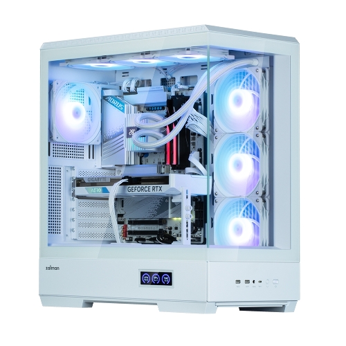 Компьютерный корпус ZALMAN P50 DS, ATX, WHITE, WINDOW, 2x3.5