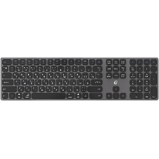 Клавиатура Oklick K867W беспроводная, Bluetooth, радиоканал, серый