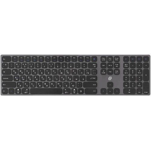 Клавиатура Oklick K867W беспроводная, Bluetooth, радиоканал, серый