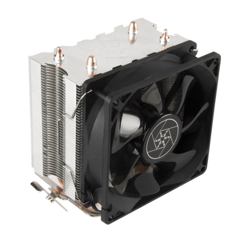 Кулер универсальный Silverstone SST-KR03 Kryton CPU Cooler, low noise, silent hydraulic bearing 92мм blue LED fan, universal Socket compatibility