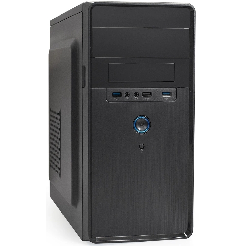 Компьютерный корпус Minitower ExeGate BA-309U2-UNS450 (mATX, БП UNS450 с вент. 12см, 1хUSB+2хUSB 3.0, HD аудио, черный)