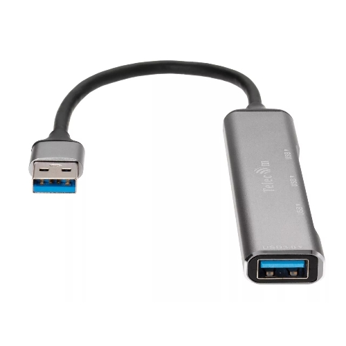 Переходник USB 3.0 -->USB3.0+3 USB2.0, Aluminum Shell, 0.2м Telecom TA308U
