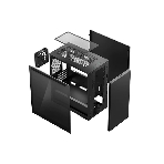 Компьютерный корпус Deepcool MACUBE 110 BK без БП, боковое окно (закаленное стекло), черный, mATX