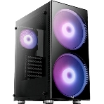 Компьютерный корпус Aerocool/Formula Python (3xUSB, 2xAudio, 0.5 мм,2x200 мм FAN, прозрачная стенка-закаленное стекло, ATX, без БП)