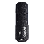 Флешка USB SmartBuy CLUE black (SB32GbCLU-K3), 32Gb, USB 3.0/3.1, R/W 70/25, черный