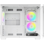 Компьютерный корпус Ocypus Iota C50 WH Curve ARGB Digital (Iota-C50-WHD300CD-GL)
