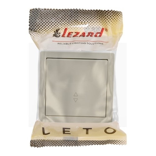 Выключатель LEZARD 752-0300-105 проходной 1-кл. ОП LETO крем