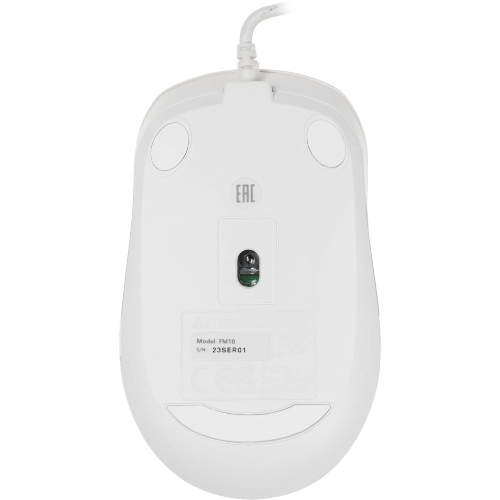 Мышь проводная A4Tech Fstyler FM10 белый/серый, 1600 dpi, USB, кнопки - 4