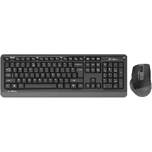 Комплект клавиатура+мышь A4Tech FStyler FG1035 беспроводной, USB, 2000 DPI, чёрный/серый