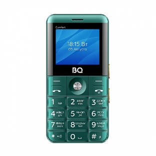Мобильный телефон BQ 2006 Comfort зеленый/черный