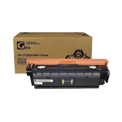 Картридж лазерный GalaPrint GP-CF362X/040H (№508X) желтый (9500 стр) для HP Color LaserJet M552/M552dn/M553/M553dn/M553n/M553x/M577/M577dn/M577f/M577c/Canon i-SENSYS LBP-710/LBP-712