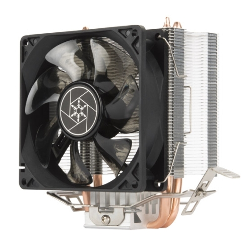 Кулер универсальный Silverstone SST-KR03 Kryton CPU Cooler, low noise, silent hydraulic bearing 92мм blue LED fan, universal Socket compatibility