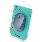 Мышь беспроводная Logitech M171 голубой, 1000 dpi, радиоканал, USB, кнопки - 3