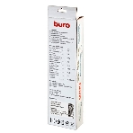 Сетевой фильтр Buro 600SH-16-5-B 5 м, 6 розеток, черный, коробка