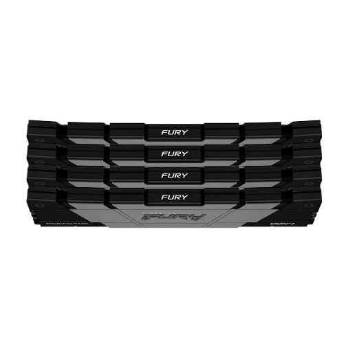 Оперативная память Kingston Fury Renegade, DDR4, 64GB (4x16GB), 3200MHz, CL16, DIMM, радиатор, черный