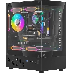 Компьютерный корпус MiniTower AeroCool/Formula Crystal Z1CM PLUS AR black (mATX, без БП, USB Type-A+USB Type-C) (Crystal Z1CM Plus Black AR)