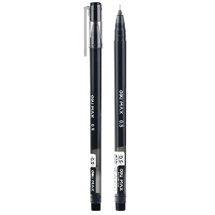 Ручка гелевая Deli MaX EG62-BK черная, d=0.5мм, черные чернила