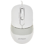 Мышь проводная A4Tech Fstyler FM10 белый/серый, 1600 dpi, USB, кнопки - 4