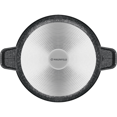 Кастрюля Maunfeld GRETA MF24GRTT01CR из литого алюминия со стеклянной крышкой, 24 см, 4 л