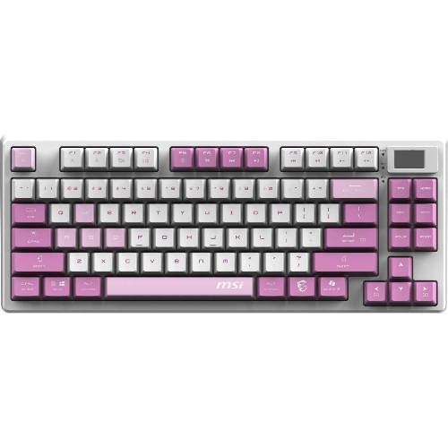 Клавиатура MSI Forge GK600 гибридная, Bluetooth, радиоканал, белый